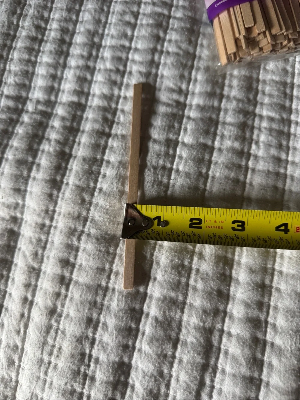 Basic Elements Skinny Sticks Natural Wood Craft Sticks 75 Pack 5.75